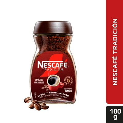 Café Instantáneo Tradición Granulado Frasco 100 Gr Nescafé