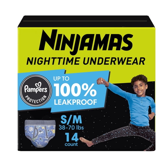 Ropa interior para mojar la cama por la noche mima a Ninjamas Boys S/M