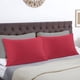 thumbnail image 2 of PiccoCasa Juego de Fundas de Almohada con Cremallera de Microfibra Suave, Set de 2, Queen Burdeos, 2 of 7