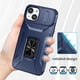thumbnail image 4 of Funda Armada para iPhone 14 con Tapa Deslizante y Soporte Magnético Giratorio Azul, 4 of 5