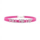 thumbnail image 1 of Hot Sexy Rose Red Suede Leather Collar Rhinestone Letters Choker Harajuku DIY Customized Necklaces Lovers BDSM Cosplay Jewelry, 1 of 3