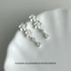 thumbnail image 1 of Pearl CZ Flower Tassel Dangle Earrings for Women, French Style Light Luxury Elegant Jewelry, 1 of 2