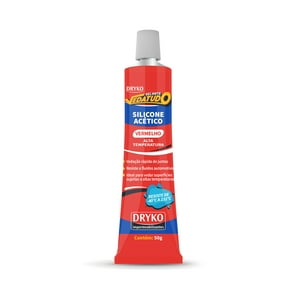 Dryko Impermeabilizantes - Silicona Acética Para Altas Temperaturas Roja Dryko