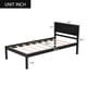 thumbnail image 2 of Platform Bed Frame with Headboard, Wood Slat Support, No Box Spring Needed,Twin, Espresso(OLD SKU WF191418AAP), 2 of 3