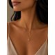 thumbnail image 2 of Collar Padlock and Key con Baño de Oro 18K, 2 of 3
