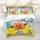 thumbnail image 5 of Anpanman Conjunto de sábanas temático, trío de piezas, cómodo y amigable con la piel, diseño único, regalo de decoración para el hogar para familiares, amigos y fans, 90 cm * 190 cm, 5 of 6