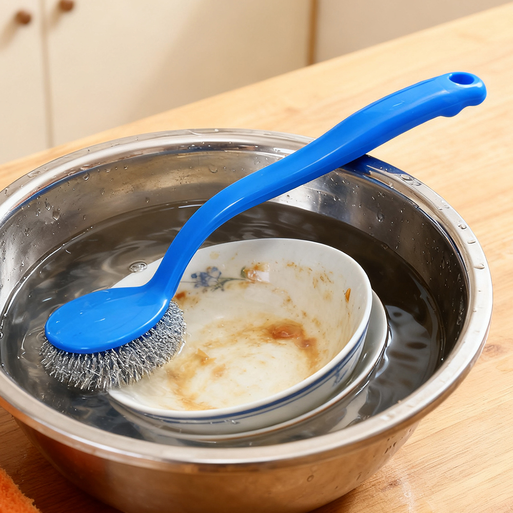 Aileda Escobilla Para Loza Ideal Para Lavar Platos, Ollas Y Más No Mancha Las Manos