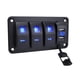 thumbnail image 3 of Panel De Interruptor De Balancín 4.2A Voltímetro De Cargador USB Doble Para Vehículos Marine 4 Pandilla, 3 of 5