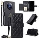 thumbnail image 1 of Funda tipo billetera FOXDOCK para Realme 12 Pro 5G – Tapa abatible con correa para mujer, 1 of 5