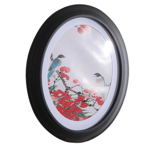 Bothyi - Marco De Fotos De Madera Pantalla Marco De Fotos De Madera, Decoraciones De Montaje En Pared Negro