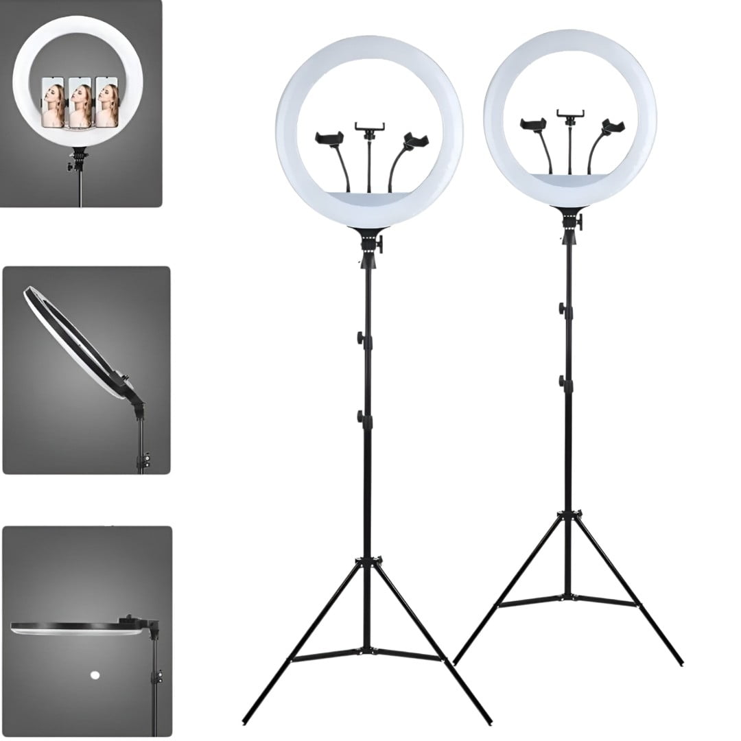 Genérico - Pack X2 Aro De Luz Profesional Mas Tripode 2.10 Metros