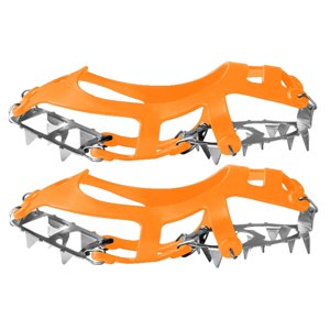 Ioensy - Clavos Para Zapatos Crampones Antideslizantes Duraderos Para Correr Actividades Al Aire Libre Caminar L 40 A 45 Naranja