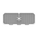thumbnail image 2 of Grifo De Fregadero De Silicona Mat Splash Catcher Para Fregadero De Cocina Bandeja De Hotel Gris, 2 of 5