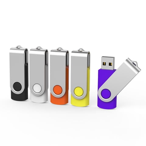Unidad Flash Usb Aiibe 64 Gb Usb 2.0, Paquete De 5 Con Diseño De Llavero