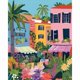thumbnail image 3 of Kit de pintura por números Pink Picasso Flower Market Miami 40x50 cm, 3 of 9