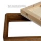 thumbnail image 5 of Marco de fotos de madera natural para mesa, nogal, 11 x 14, 5 of 8