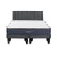 thumbnail image 1 of Cama Europea Galaxy 2 Plazas + Respaldo Tubular Negro Gris, 1 of 3