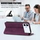 thumbnail image 3 of Funda Billetera para Samsung Galaxy S26 Edge Imán y Resistente Morado, 3 of 6