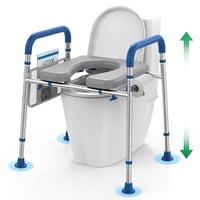 Elevadores Para Asiento De Inodoro Loyoda, Acolchados, Elevados, Con Asas, 400 Libras