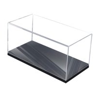 Ioensy - Vitrina De Acrílico Para Guardar Objetos De Colección, Juguetes Pequeños, Minifiguras De Acción, Base Negra