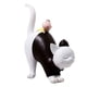 thumbnail image 3 of Estatuilla De Gatos Adorno De Animales Estatua De Gatito Decoración De Oficina Gato Negro De Pie, 3 of 5