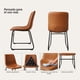 thumbnail image 3 of Silla Comedor Cuero Metal Industrial Vintage Cocina Burgos Caramelo, 3 of 8