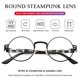 thumbnail image 4 of Lentes de Sol Redondos Steampunk AIEYEZO con Montura Metálica 100% Bloqueo UV, 4 of 7