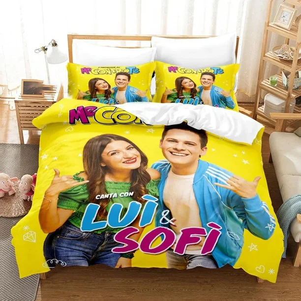 ed Me Contro Te Bedding Set Boys Girls Size Duvet Cover Pillowcase Bed Kids Adult Fashion Home Textileextile Bed Sheets