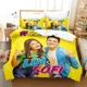 thumbnail image 1 of ed Me Contro Te Bedding Set Boys Girls Size Duvet Cover Pillowcase Bed Kids Adult Fashion Home Textileextile Bed Sheets, 1 of 5
