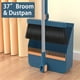 thumbnail image 1 of 1set/2pcs Broom And Dustpan Set For Home, Upright Dustpan And Broom Combo Set, Sweeping Office Kitchen Wood Floor Pet Hair, Cleaning Supplies For Indoor Housewarming Gift 37in/48.8in, 1 of 3