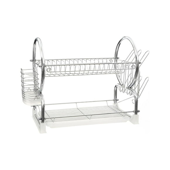 Seca Platos Escurridor Metal 2 Niveles 40 x 26 x 38 CM