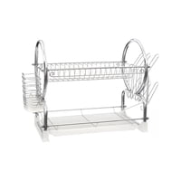Importclick - Seca Platos Escurridor Metal 2 Niveles 40 X 26 X 38 Cm