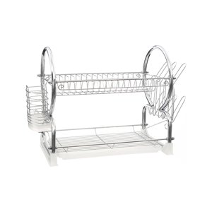 Importclick - Seca Platos Escurridor Metal 2 Niveles 40 X 26 X 38 Cm