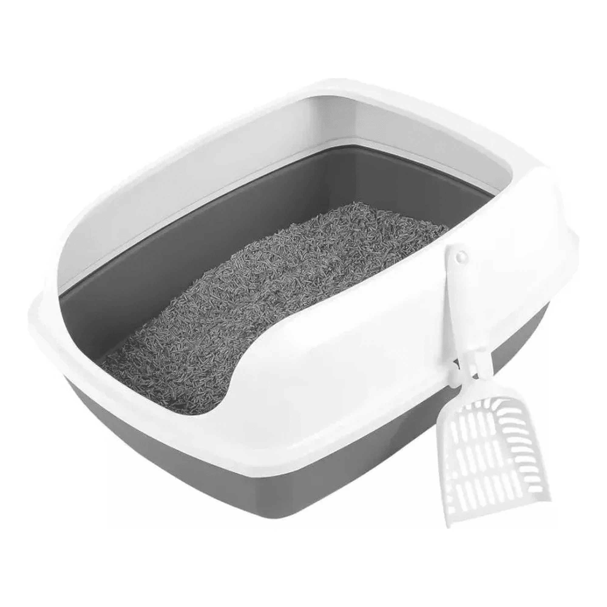 Genérico - Arenero Abierto Para Gatos - Baño Sanitario Grande Xl Pala