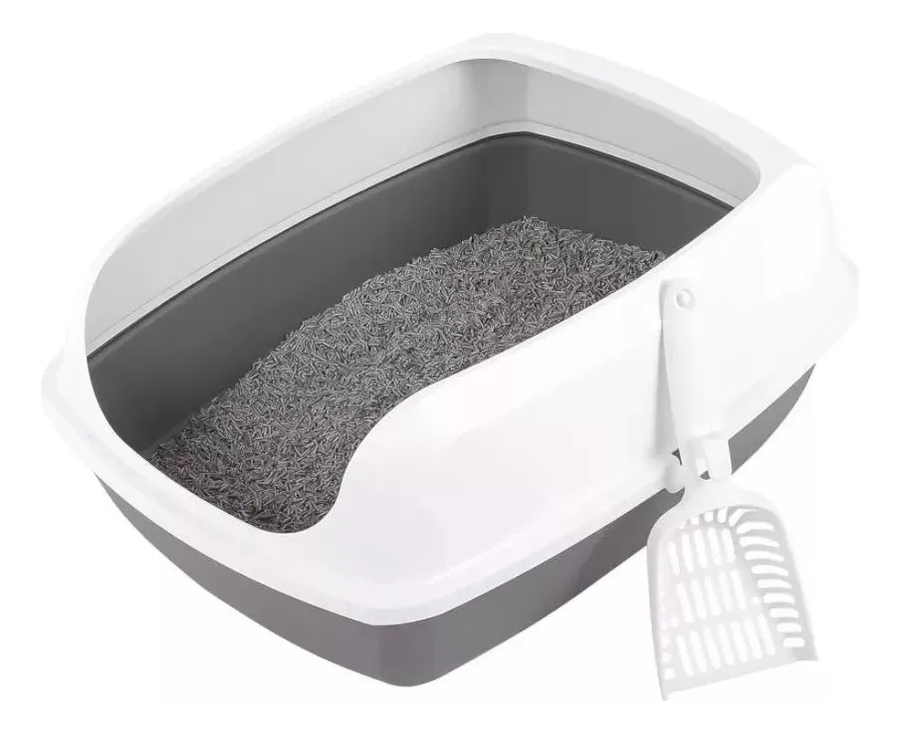 Genérico - Arenero Abierto Para Gatos - Baño Sanitario Grande Xl Pala