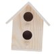 thumbnail image 5 of Suministros Para Pájaros Accesorios Para Jaulas Para Loros Caja De Madera Casa De 2 Orificios Caba?a Para Pájaros, 5 of 5
