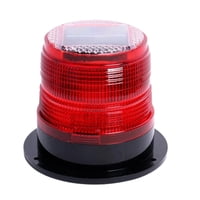Xusx111 - Solar Strobe Alerta Seguridad Luz Intermitente/Techo Luz Strobe, Con Base Magnética Impermeable Para La Construcción, Tráfico, Fábrica, Torre De Grúa, Navegación De Barco (Rojo)