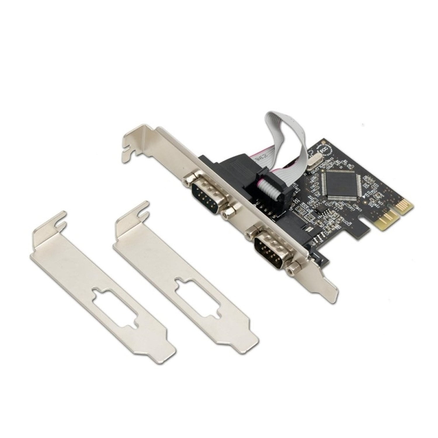 Syba - Tarjeta Serial Industrial Db9 Com Rs232 Pcie X1 De Doble Puerto