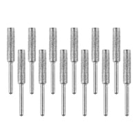Magideal - 12 Piezas De Brocas Motosierra De Diamante, Brocas De Molienda Pulido Pulido Rebabas Pulido Archivo Amoladora Cadena Motosierra Plata 4Mm