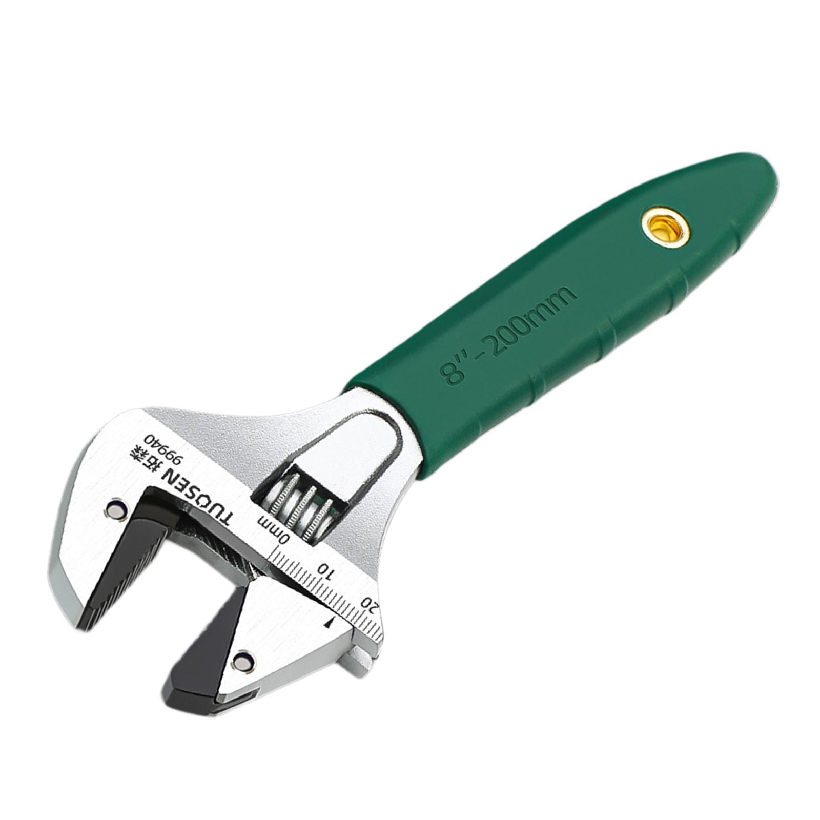 Magideal - Llave De Apertura Amplia Llave Para El Hogar Llave De Baño De Acero Con Alto Contenido De Carbono Llave Ajustable Llave De Plomería Para Mantenimiento 8 Pulgadas