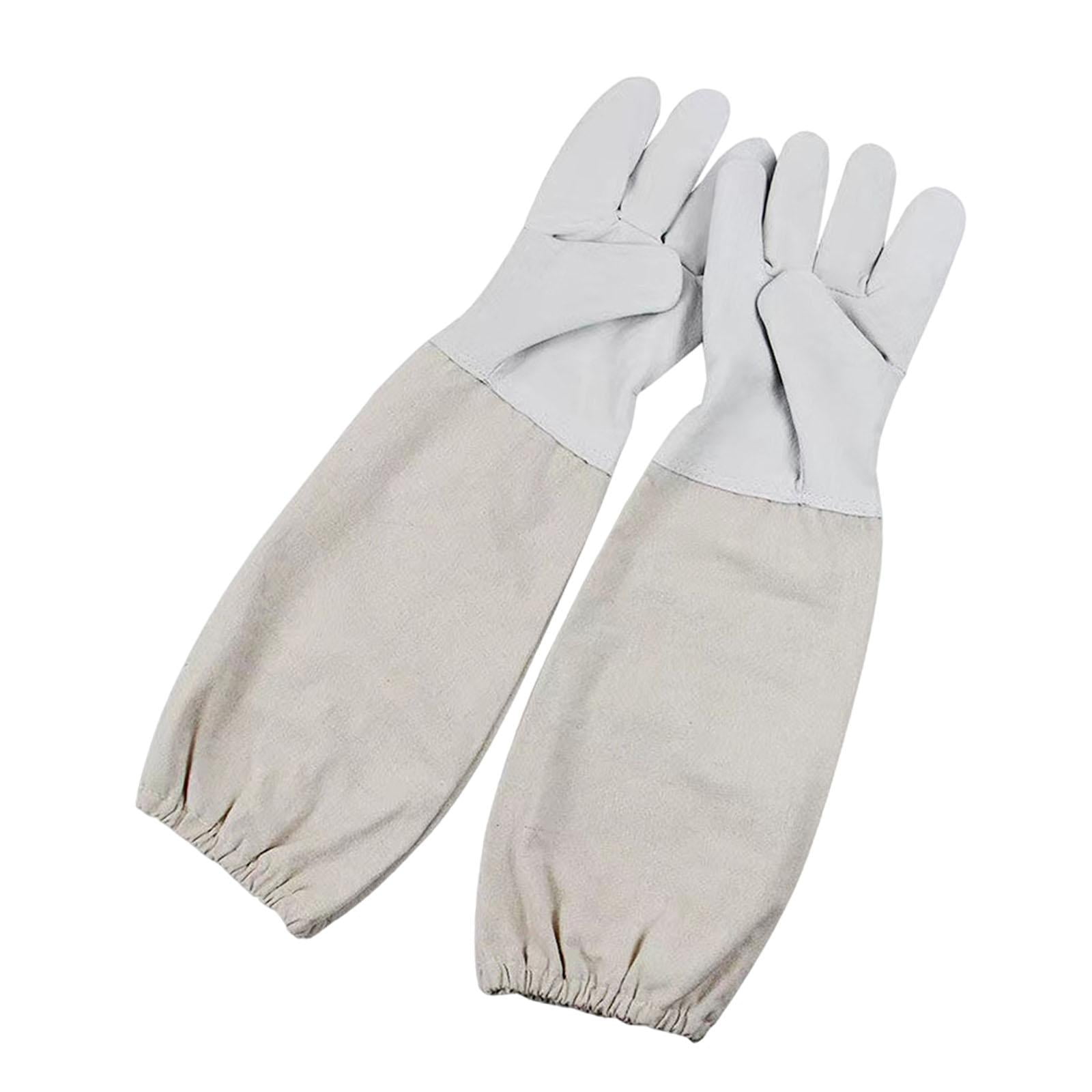 Magideal - Paquete De 2 Guantes De Apicultura, Puños De Apicultura, Suministros De Abejas, Protección, Mangas De Protección Contra Abejas Para Mujeres, Apicultor Sg