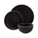 thumbnail image 2 of Juego de vajilla Gibson Home Rockaway, redondo, negro, 12 piezas, 2 of 7