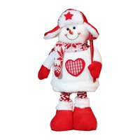 Magideal - Muñeca Navideña De Piernas Largas, Adorno Decorativo Navideño, Piernas Elásticas, Figuras De Muñecas Navideñas, Figuras Tejidas Para Sala De Estar, Muñeco De Nieve Navideño