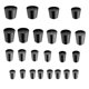 thumbnail image 1 of 24 piezas de tapones de goma sólida 000# - 8# cónicos para laboratorio, 11 tamaños surtidos, 1 of 7