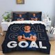 thumbnail image 1 of Football Star Quilt Duvet Cover Set Queen Size Bedding Set3-Piece Bedding Set (1 Duvet Cover + 2 Pillow Shams), 1 of 5