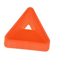 Magideal - 10 Conos Triangulares De Entrenamiento De Fútbol, Marcadores Deportivos Para Adultos, Para Practicar Deportes, Flexibles, Para Jardín, Agilidad Y Entrenamiento De Fútbol. Naranja