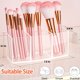 thumbnail image 3 of Organizador de brochas de maquillaje BOCONY de acrílico transparente con 3 compartimentos, 3 of 8
