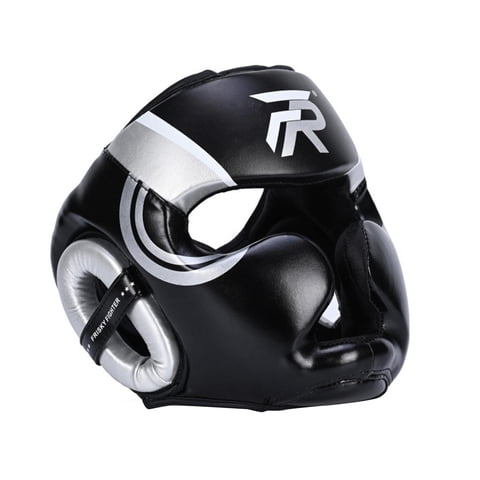 Ioensy - Casco De Boxeo Ventilado Acolchado Protección Completa Para Taekwondo Mma Training Argent M