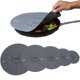 thumbnail image 1 of Funda de silicona para microondas Basic Haus Grippy Lids, juego de 5, 1 of 8