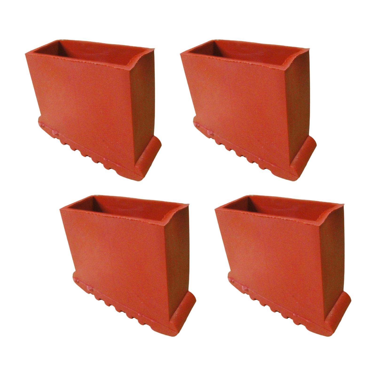 Ioensy - Alfombrilla Antideslizante Para Pies De Escalera, 4 Uds., Parachoques De Seguridad De Repuesto, 7,1X2,8 Cm